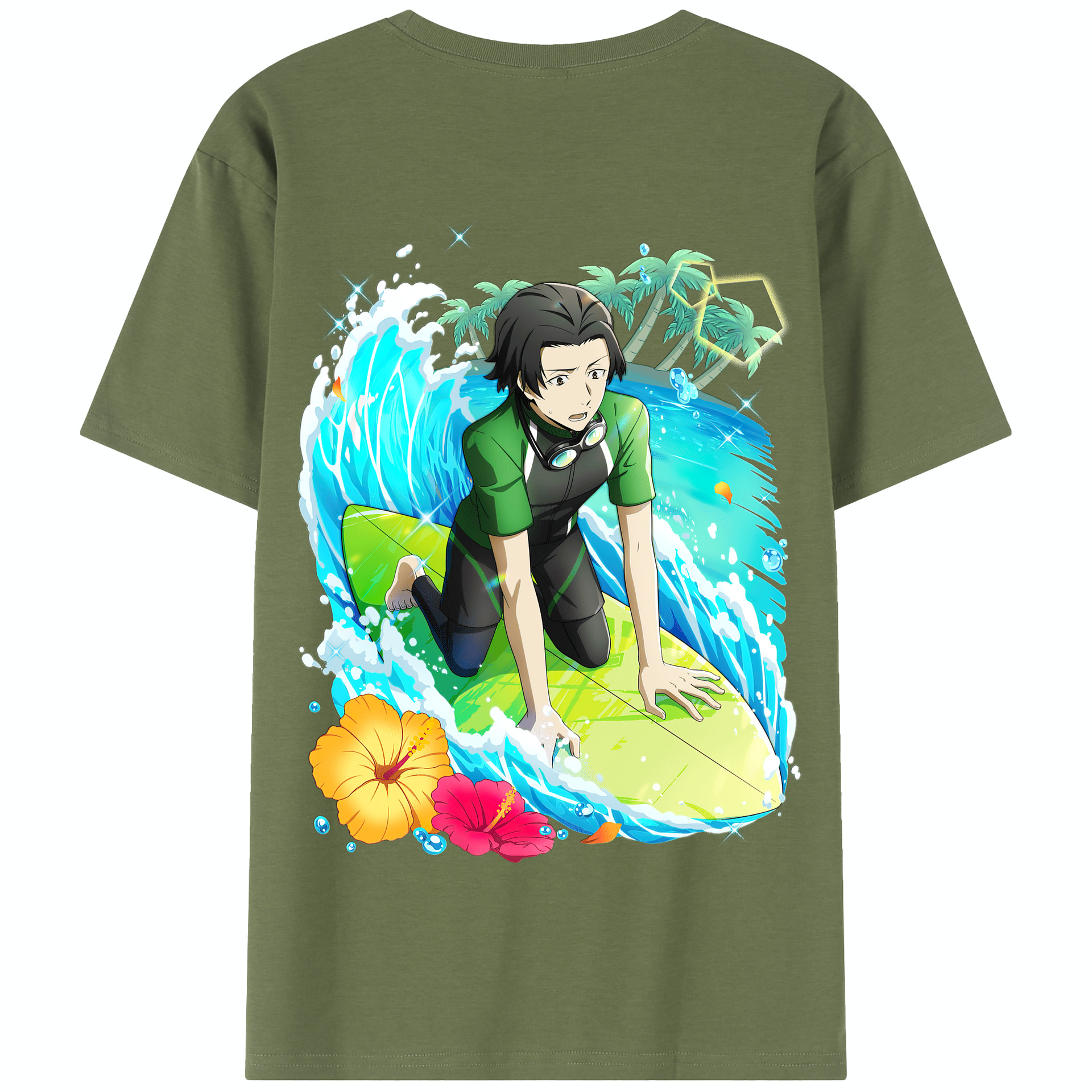 （画像用） 文豪ストレイドッグス Bungo Stray Dogs 綿100％半袖Tシャツ（背面プリント）